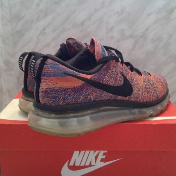 Nike Air Max Flyknit Multicolor pink Black Concord mens Size 7 womens 8.5 620469 - Picture 4 of 6